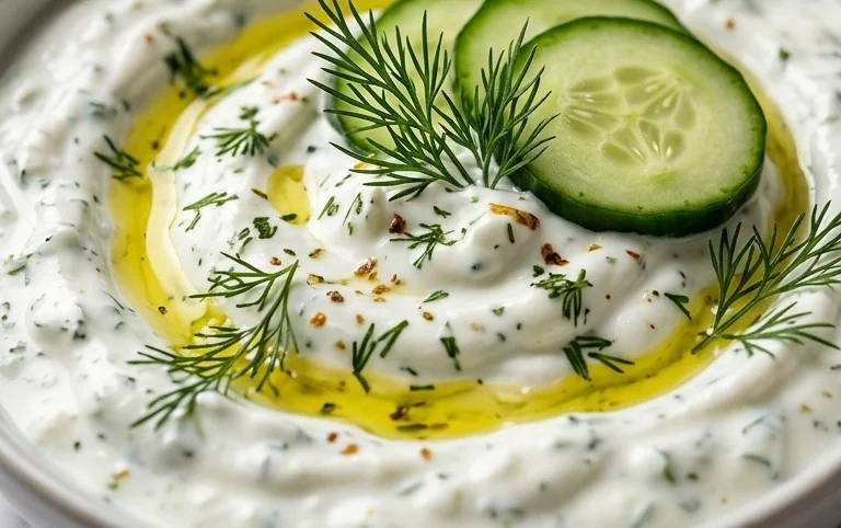 Cucumber Dip with Sour Cream and Dill