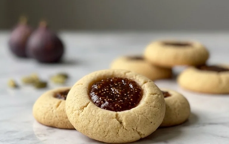 Cardamom Fig Thumbprint Cookies