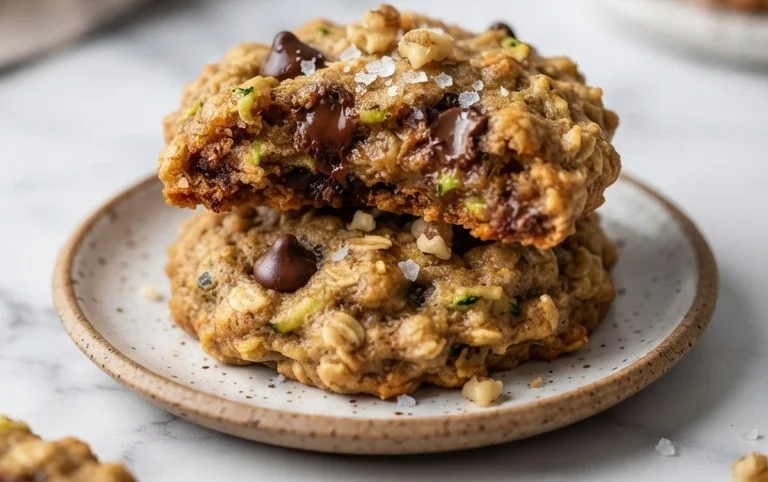 Healthy Zucchini Oatmeal Cookies