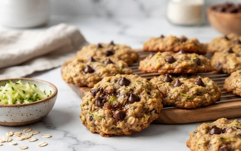 Healthy Zucchini Oatmeal Cookies