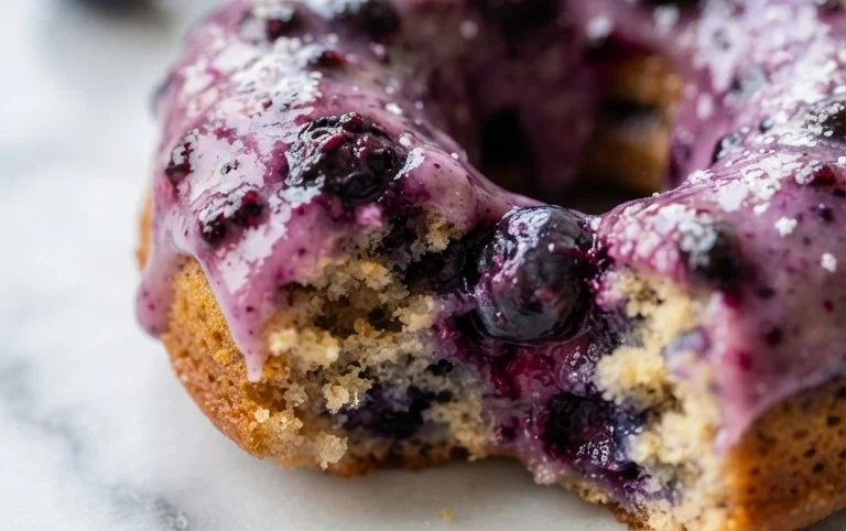 Blueberry Cake Donuts