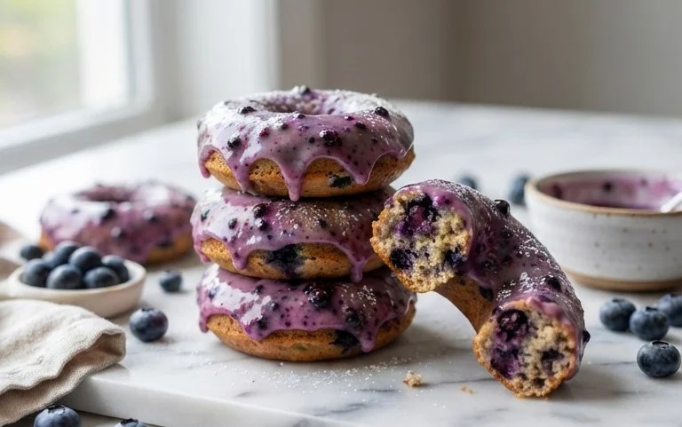 Blueberry Cake Donuts