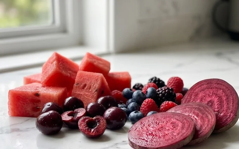 Watermelon Cherry Berry Beet Juice