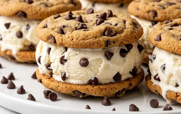 Cookie Ice Cream Sandwiches (Like a Chipwich!)