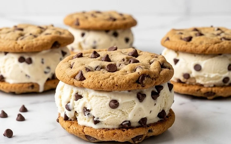 Cookie Ice Cream Sandwiches (Like a Chipwich!)