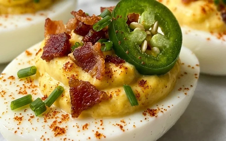 Jalapeno Popper Deviled Eggs