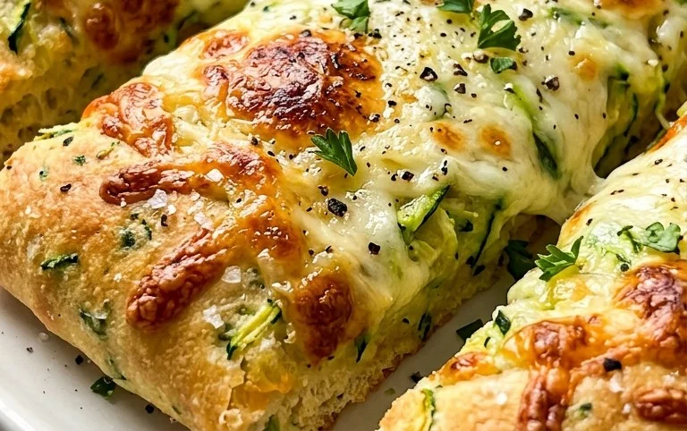 Cheesy Zucchini Breadsticks