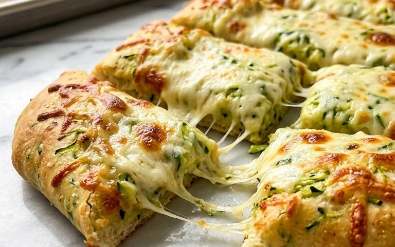 Cheesy Zucchini Breadsticks