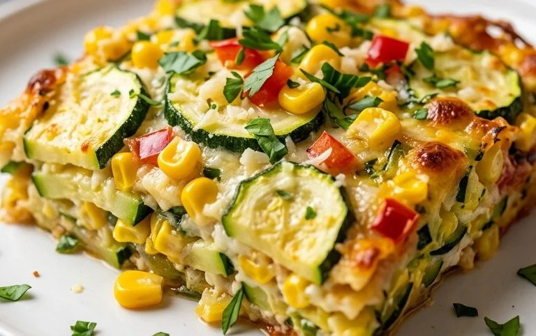 Zucchini Corn Parmesan Bake Recipe